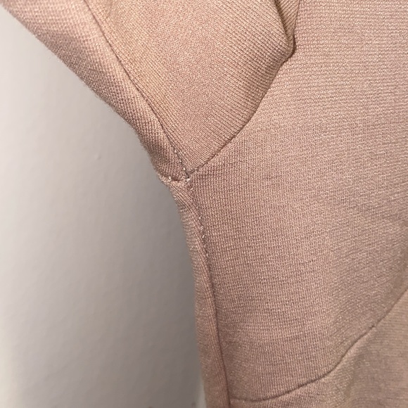 Lulu’s Large Tan Short Sleeve Open Back Maxi Dress - Picture 6 of 9